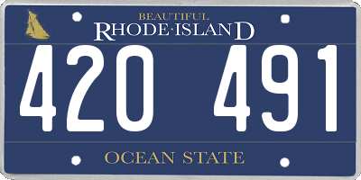 RI license plate 420491