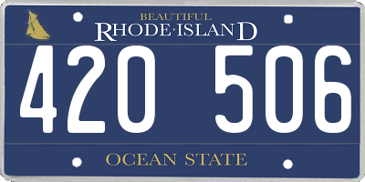 RI license plate 420506