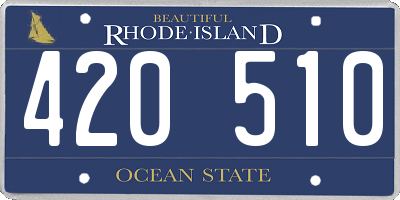 RI license plate 420510