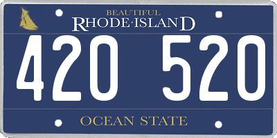 RI license plate 420520