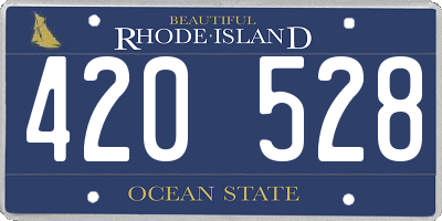 RI license plate 420528