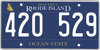RI license plate 420529