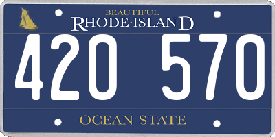 RI license plate 420570