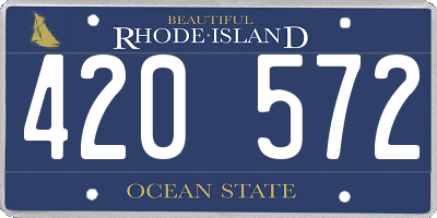 RI license plate 420572