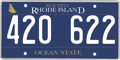 RI license plate 420622