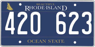 RI license plate 420623