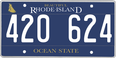 RI license plate 420624