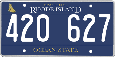 RI license plate 420627