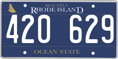 RI license plate 420629