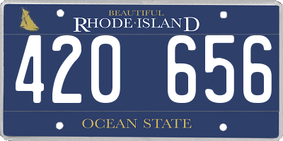 RI license plate 420656