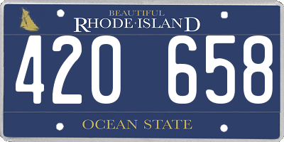 RI license plate 420658