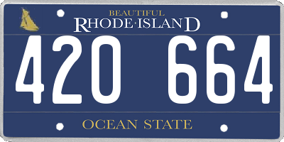 RI license plate 420664