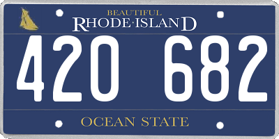 RI license plate 420682
