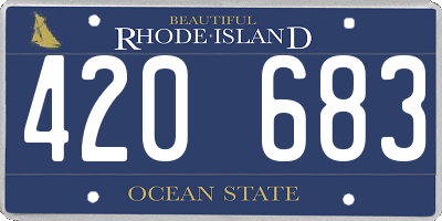 RI license plate 420683