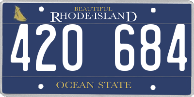 RI license plate 420684
