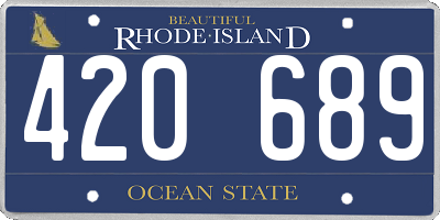 RI license plate 420689