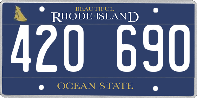 RI license plate 420690