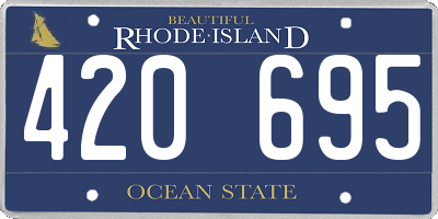 RI license plate 420695