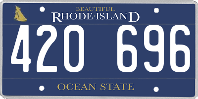 RI license plate 420696