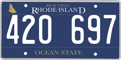 RI license plate 420697