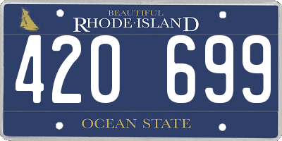 RI license plate 420699