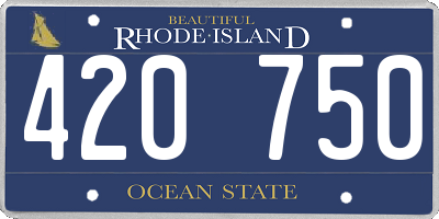 RI license plate 420750