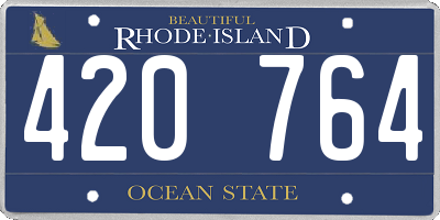 RI license plate 420764