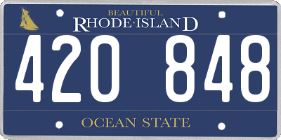 RI license plate 420848