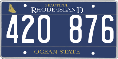 RI license plate 420876