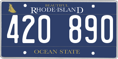 RI license plate 420890