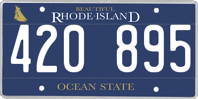 RI license plate 420895