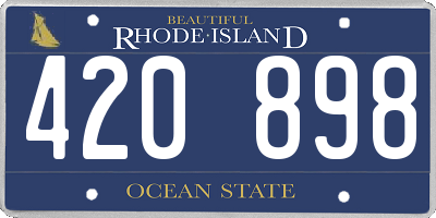 RI license plate 420898