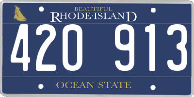 RI license plate 420913