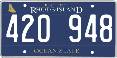 RI license plate 420948