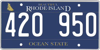 RI license plate 420950
