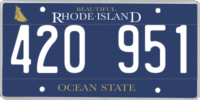 RI license plate 420951