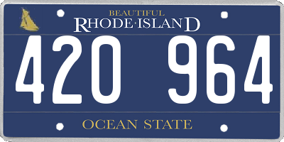 RI license plate 420964