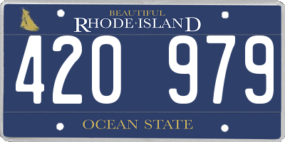 RI license plate 420979