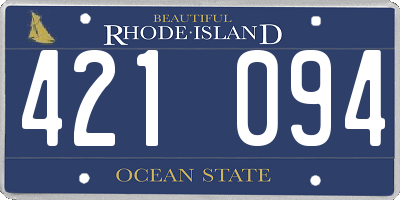 RI license plate 421094