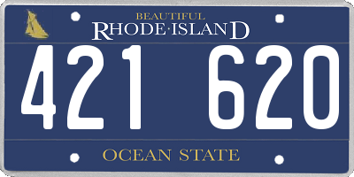 RI license plate 421620
