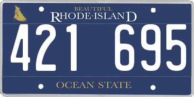 RI license plate 421695