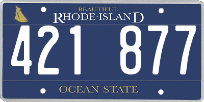 RI license plate 421877