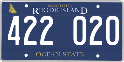 RI license plate 422020