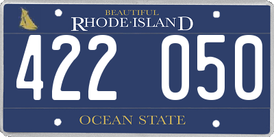 RI license plate 422050