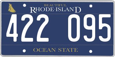 RI license plate 422095