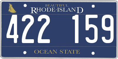 RI license plate 422159