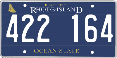 RI license plate 422164