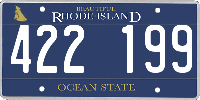RI license plate 422199
