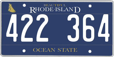 RI license plate 422364