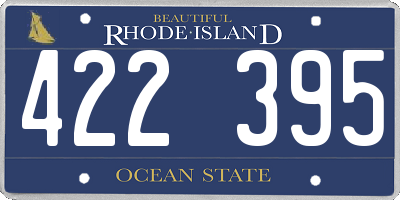 RI license plate 422395